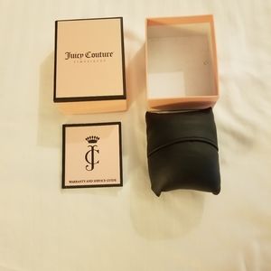 Juicy couture watch box and booklet